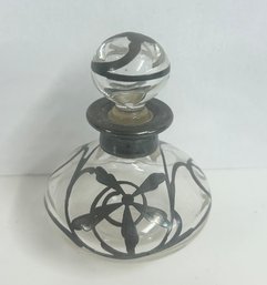 Beautiful Vintage Perfume Bottle - Sterling?