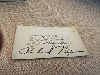 Signature Of Richard Nixon - Given Directly To My Owner At Event