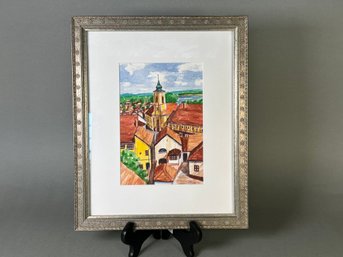 Bright Watercolor Framed Print