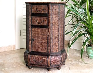 A Plantation Style Nightstand Or Petit Cabinet