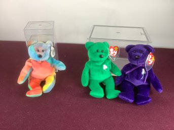 Special Collector TY Beanie Babies Lot Of 3