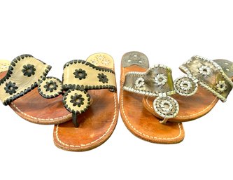 Two Pairs Of Jack Rodgers Sandals - Sz 8