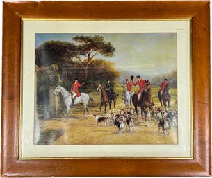 A Large Vintage Equestrian Print, Beautifully Framed