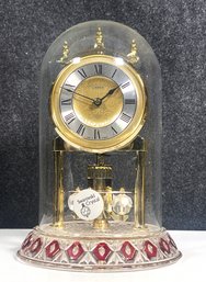 Linden Swarvoski Crystal Dome Anniversary Clock, Made In Germany