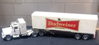 SIKU Eurobuilt Budweiser Mack Truck And Trailer 1/55 Scale-West Germany-Doors Open & Engine Opens