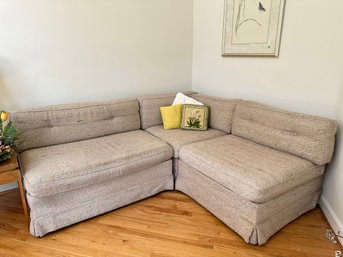 Fabulous Vintage Three Piece Sectional Couch
