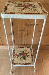 Iron And Tile Plant Stand