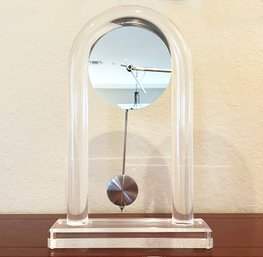 A Fab Modern Lucite Mantle Clock