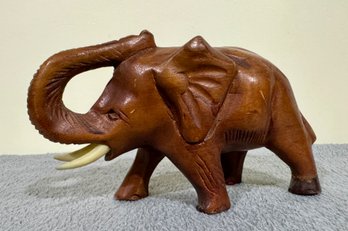 Hand Carved Wooden Elephant