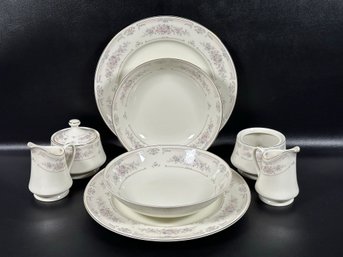 A Completer Set Of Fine China Made In Japan By Royal Limited, Antique Lace Pattern