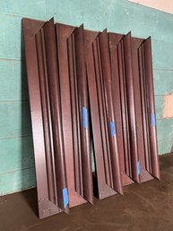 A Set Of Five 39' Door Frame Top Moldings