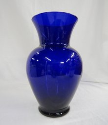 Spectacular 11' High Cobalt Blue Glass Vase