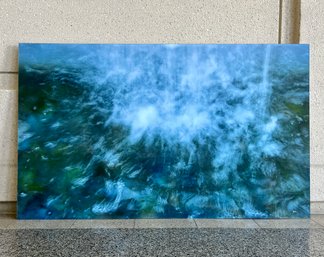 A Large Signed Abstract Photograph - Printed On Acrylic  - Floating Frame - Seascape