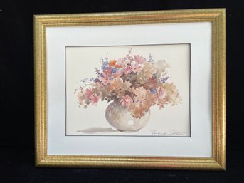 Signed Rosalind Oesterle Watercolor Framed Print