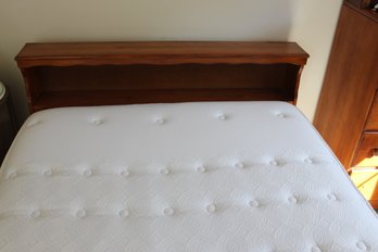 Full Size Bed And Mattress With Bookcase Headboard