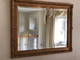 Framed Beveled Wall Mirror