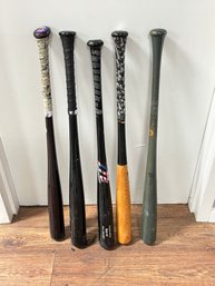 Five Baseball Bats