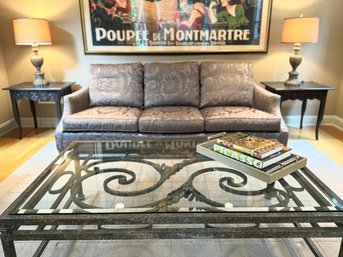 Fabulous Custom Donghia John Hutton Silk Style Sofa ((LOC: W2)