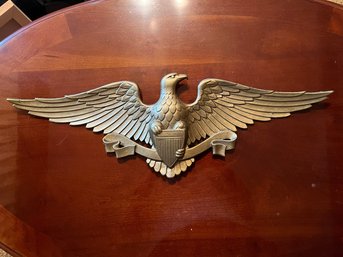 Figural American Bald Eagle Metal Wall Hanging