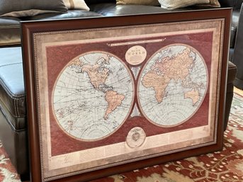 Custom MAP OF The WORLD Fine Art