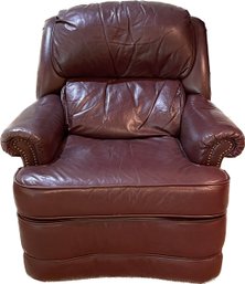 Barcalounger Recliner With Nailhead Detail, Wine