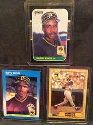 1987 Topps-Donruss-Fleer Barry Bonds Rookie Cards - M