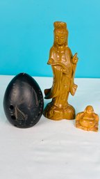 Wood Carved Spiritual Figurines