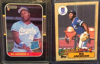 1987 Topps & Donruss Bo Jackson Rookie Cards - M