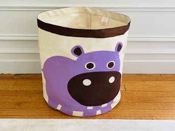 3 Sprouts Purple Hippo Storage Bin