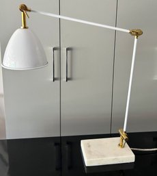Articulating Desk Lamp On Marble Base