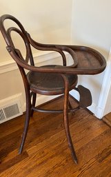 Antique Bentwood Child's High Chair - Appears To Be Thonet 19th Century