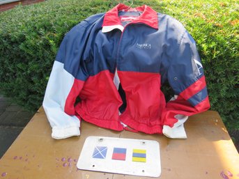 Perry Ellis Nautical Jacket And License Plate