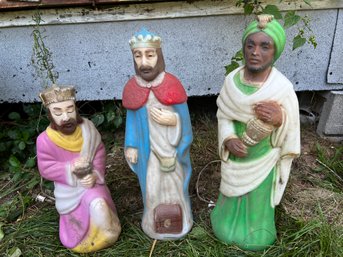 Vintage Three Kings/Wise Men Empire 17-23' Brand Blow Mold Christmas Lawn Decorations