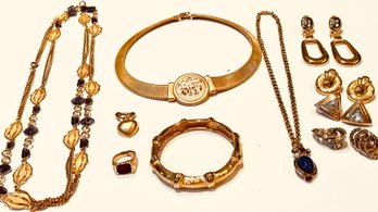 Gold Glitz Jewelry Grouping