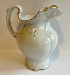 Large Victorian Porcelain Jug With Gold Accents - Dudson Wilcox & Till