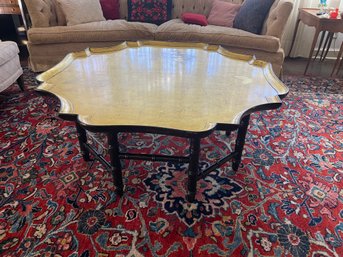 Kittinger Gold Leaf Scalloped Coffee Table KT2408