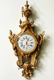 A 19th Century French Empire Bronze And Enamel Cartel Clock By Raingo Freres Of Paris