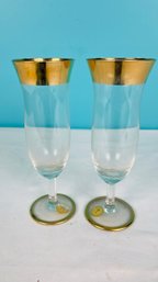 Tiffin-Franciscan Gold Rimmed Stem Glasses