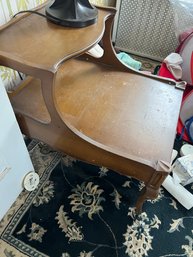 Solid Wood Vintage End Table