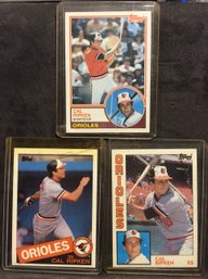 1983-1984-1985 Topps Cal Ripken Jr. Cards - M