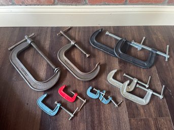 Large Collection Of Metal C Clamps