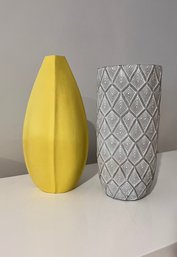 Pair Of Ceramic Vases (#44)