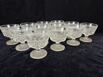 Vintage Anchor Hocking Wexford Glass Sherbet Cups - Set Of 12