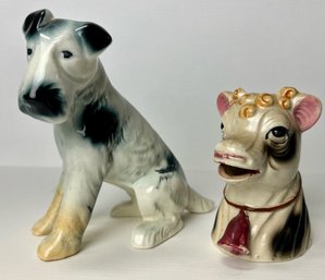 Two Porcelain Animal Figurines (2)