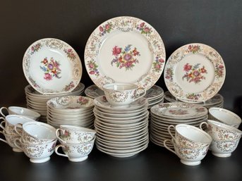 A Beautiful Set Of Dresden China Made In Occupied Japan By Adline