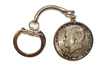 1964 Kennedy Silver Half Dollar Key Chain