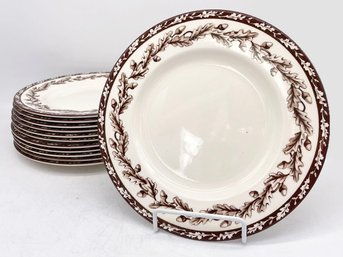 A Set Of 12 'Plymouth' Dinner Plates By Wedgwood For Williams-Sonoma