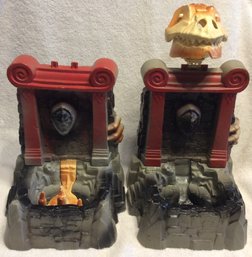 (2) 1985 Masters Of The Universe Slime Pit Playsets - Incomplete