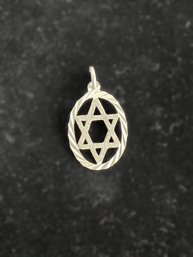 Silver Tone Star Of David Pendant