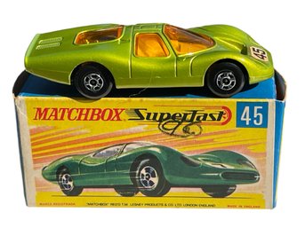 Vtg MATCHBOX SUPERFAST #45 Ford Group 6 In Original Box